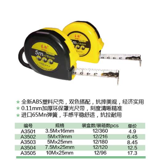 匠韵 经典款钢卷尺（漆带） 商品图1