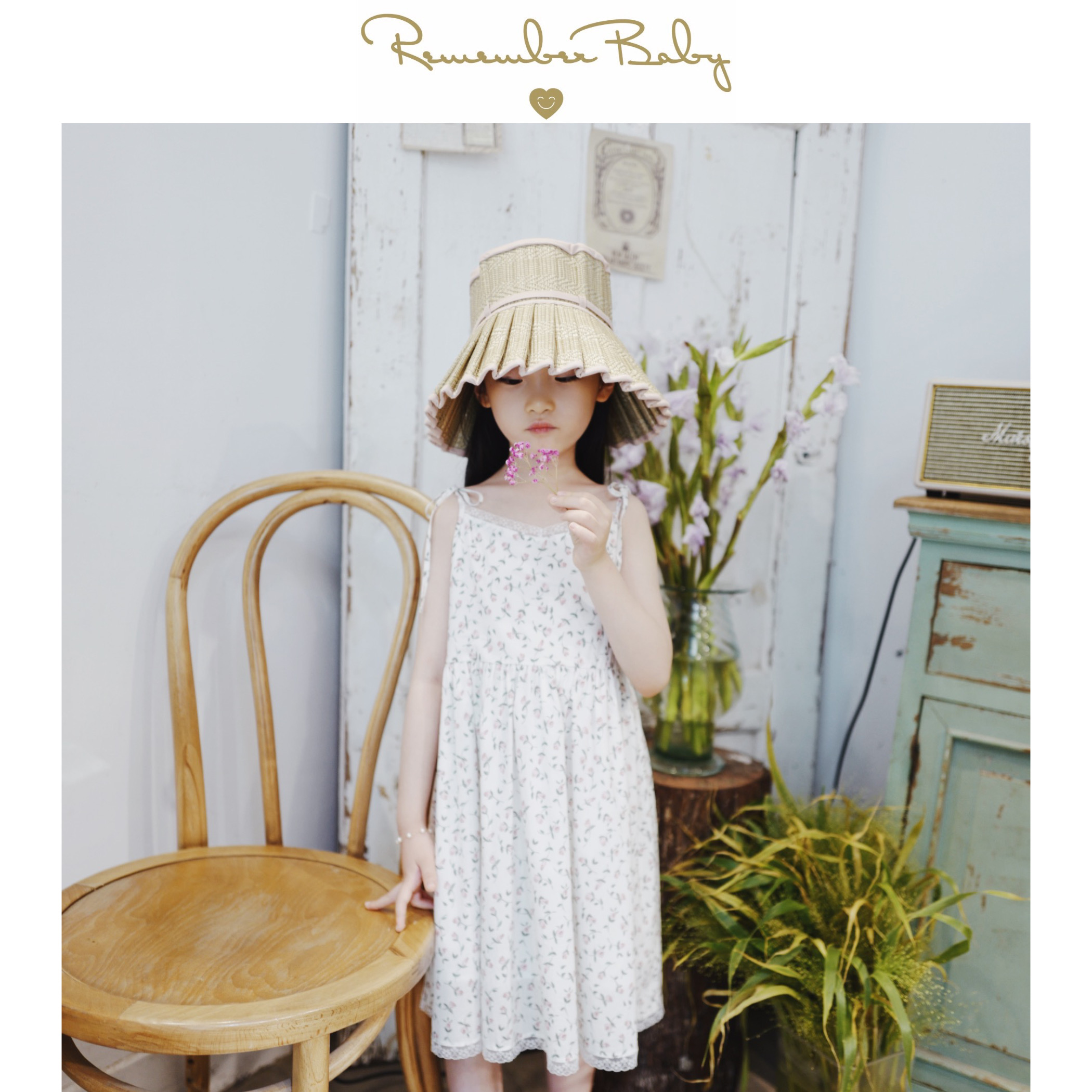 现货 / FLOATING FLORA | 亲子款 进口LIBERTY面料 蕾丝法风系带连衣裙