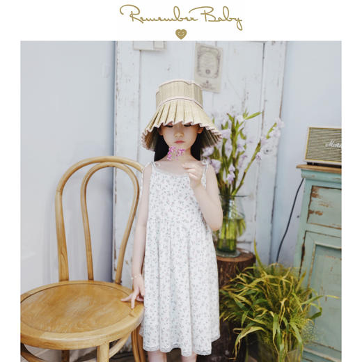 现货 / FLOATING FLORA | 亲子款 进口LIBERTY面料 蕾丝法风系带连衣裙 商品图0