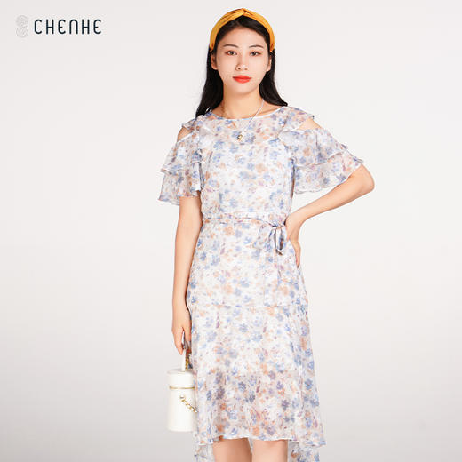 【偏小，拍大一码】 臣禾 碎花连衣裙9212024076  商品图0