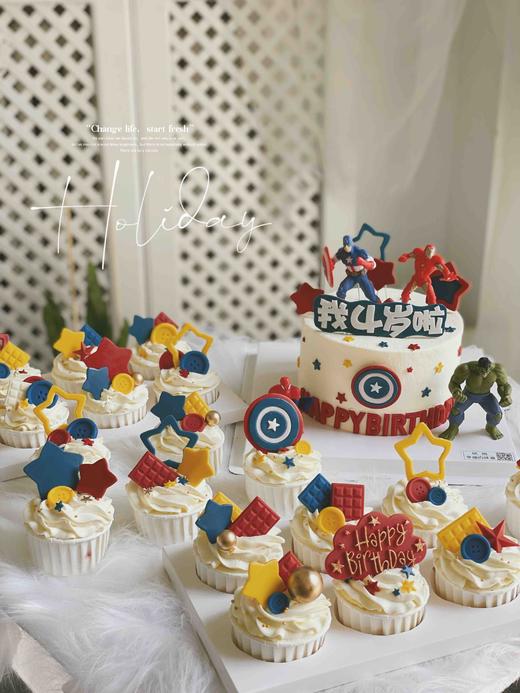 漫威动画：复仇者联盟主题蛋糕，可搭配杯子蛋糕 商品图8