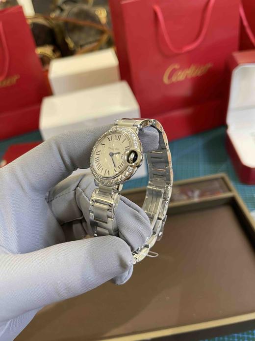 卡地亚Cartier蓝气球石英女表（28mm外圈带钻款），地表醉强，天花板复刻 商品图3