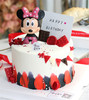 【生日蛋糕】白底红边米妮彩旗款 商品缩略图0