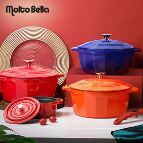 乐美雅- moltobella珐琅炖锅25cm-幻彩臻钻