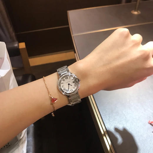 卡地亚Cartier蓝气球石英女表（28mm外圈带钻款），地表醉强，天花板复刻 商品图12