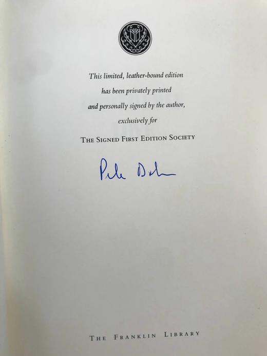 限量签名本！皮特·德克斯特《兄弟之情》 卷首配插图 豪华皮装18开 商品图2