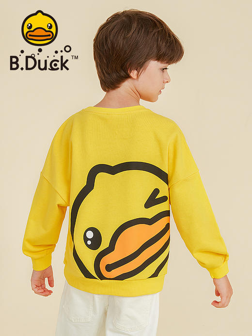 B.Duck小黄鸭童装秋季圆领卫衣105-150 BF3208911 商品图3