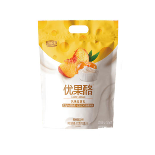 君乐宝优果酪黄桃配沙棘风味发酵乳100g*8 商品图0