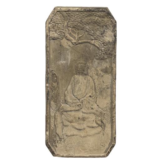 清代 释迦摩尼得道图白墨 商品图5