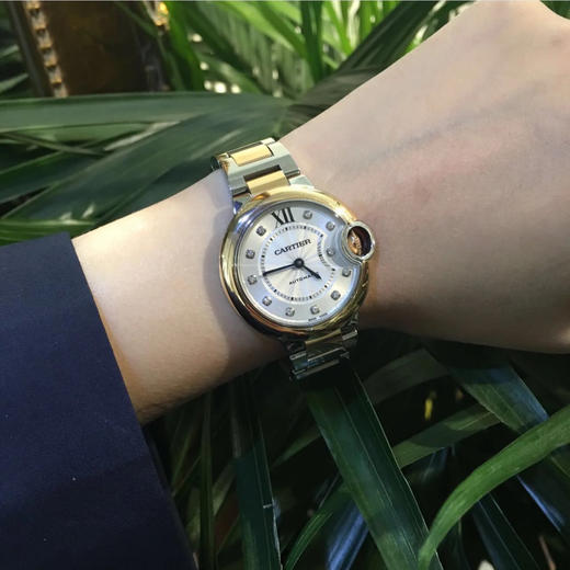 卡地亚Cartier蓝气球石英女表（玫瑰间金带钻款），地表醉强，天花板复刻 商品图9