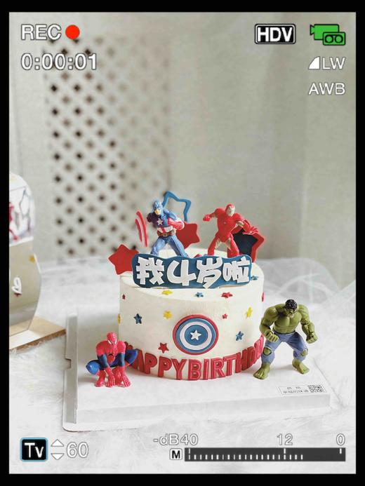 漫威动画：复仇者联盟主题蛋糕，可搭配杯子蛋糕 商品图1