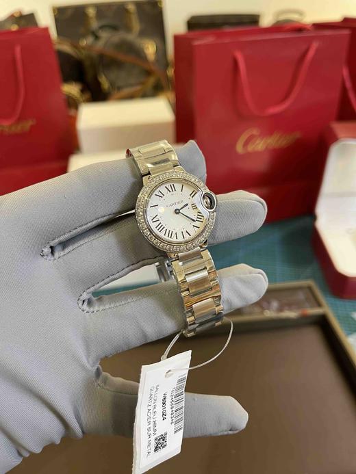 卡地亚Cartier蓝气球石英女表（28mm外圈带钻款），地表醉强，天花板复刻 商品图2