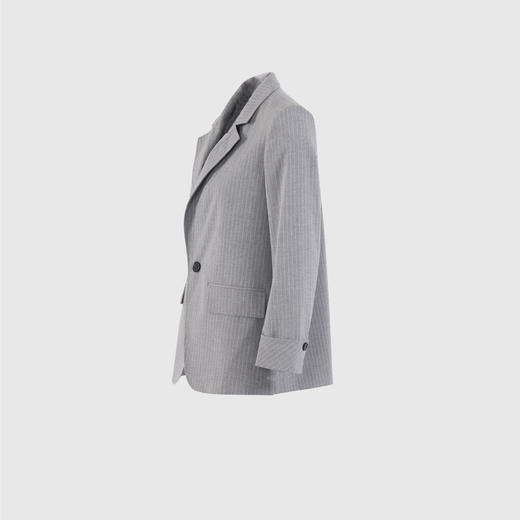 袖翻边两侧开叉西装 商品图1