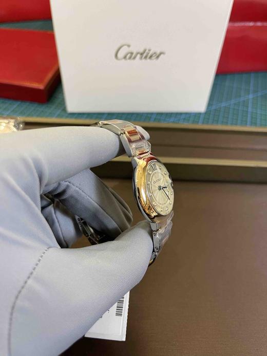 卡地亚Cartier蓝气球石英女表（玫瑰间金带钻款），地表醉强，天花板复刻 商品图2
