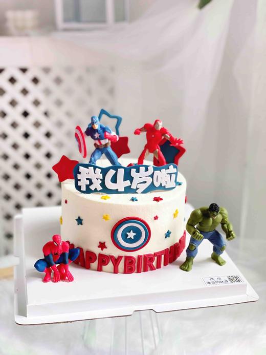 漫威动画：复仇者联盟主题蛋糕，可搭配杯子蛋糕 商品图0