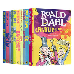 罗尔德达尔系列英文原版童书11册 Roald Dahl 儿童章节桥梁书 查理与巧克力工厂 好心眼圆梦巨人 英文版中小学生英语读物 进口正版