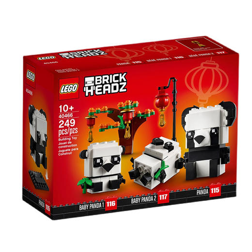 乐高40466 新春吉祥熊猫 商品图0