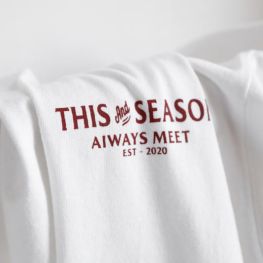 【印花咔叽短袖】白色内搭t恤纯棉宽松男女情侣打底上衣 商品图3