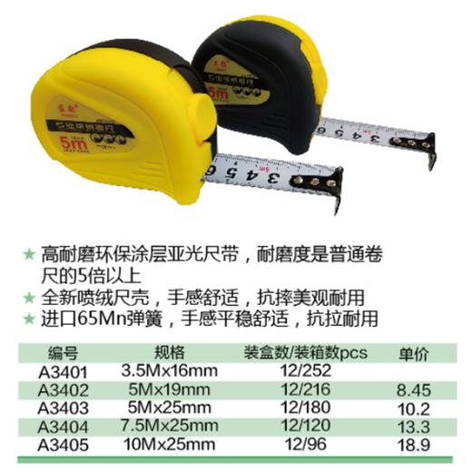 匠韵 喷绒钢卷尺 商品图1