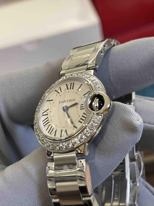 卡地亚Cartier蓝气球石英女表（28mm外圈带钻款），地表醉强，天花板复刻 商品图7