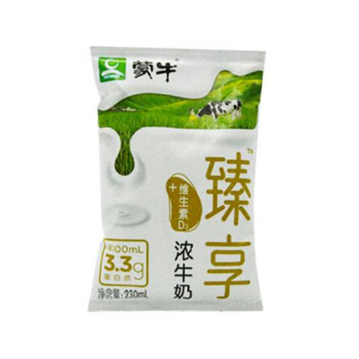 蒙牛利乐枕臻享浓牛奶230ml 商品图0