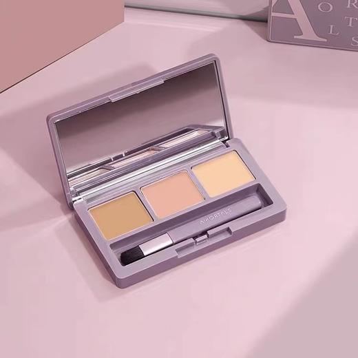 尔木萄三色遮瑕盘 遮暇膏 自然色遮盖黑眼圈斑点痘印修容女 商品图1