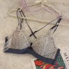 SSEMMY夏日海盐蕾丝聚拢美背内衣裤文胸套装 小胸聚拢不空杯 深v撞色性感设计 无钢圈收紧副乳 调整胸型不下垂 商品缩略图3