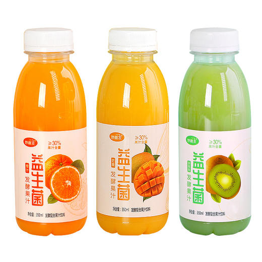 食品酒水果汁饮料350ml15瓶装整箱益生菌发酵橙汁芒果汁猕猴桃汽水