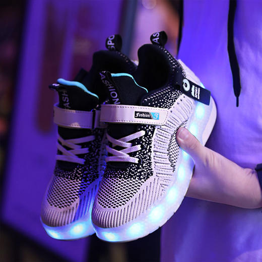 暴走鞋双轮四轮可走路男女儿童爆走鞋变形鞋学生滑轮鞋带轮子鞋 商品图3