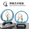 欧美式创意简约瑜伽摆件工艺品禅意瑜伽小人物酒柜客厅电视柜摆件 商品缩略图0