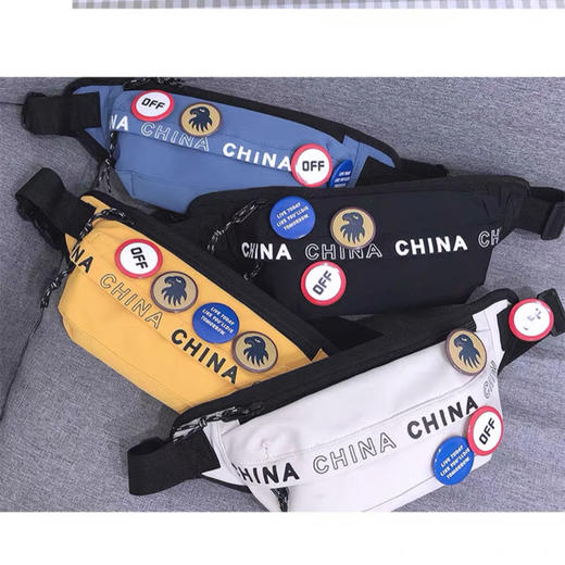 胸包男士简约斜挎包潮牌ins风运动腰包轻便单肩小背包女休闲挎包 商品图6