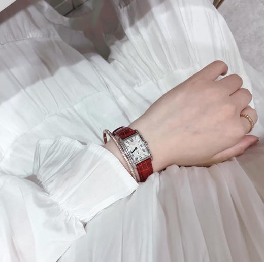 浪琴黛卓维纳小红表（可选黑色皮带），女士石英腕表，瑞士进口石英机芯，走时精准，完美复刻，乱真无压力～ 商品图1