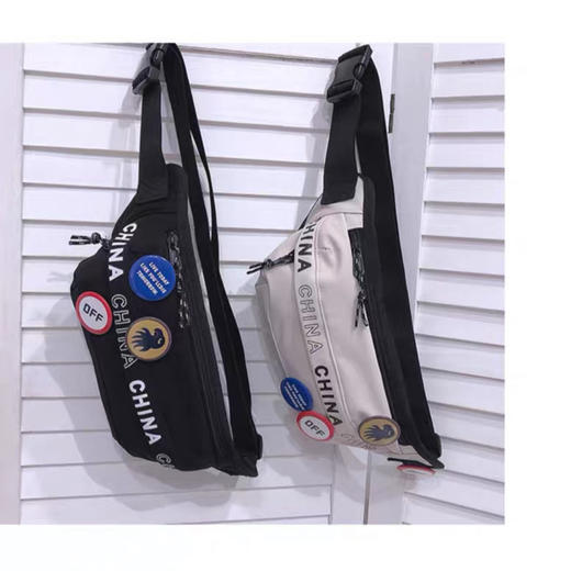 胸包男士简约斜挎包潮牌ins风运动腰包轻便单肩小背包女休闲挎包 商品图4