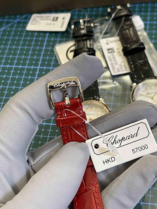 肖邦快乐钻石（红色皮带玫瑰金表盘），女士石英腕表，瑞士进口石英机芯，走时精准，完美复刻，乱真无压力～ 商品图8