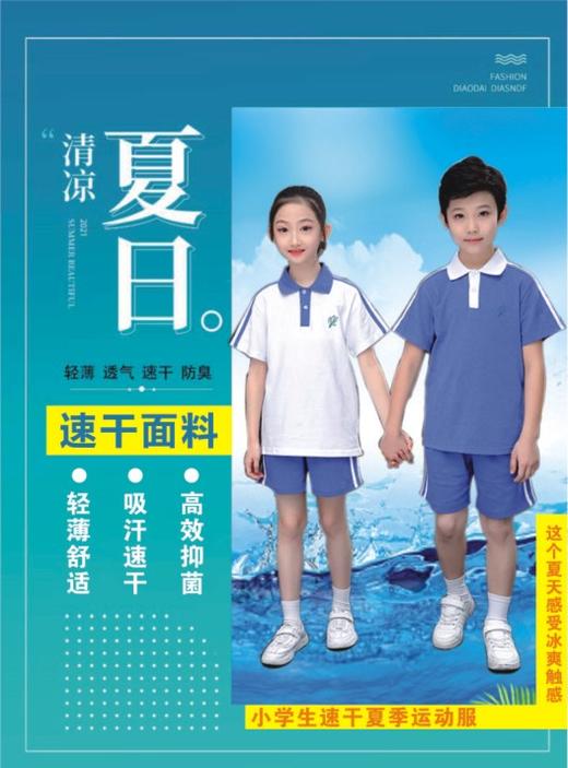 青之树【速干抑菌款】小学夏装运动服 【深圳市中小学校服供应商】 51深圳校服A 商品图2