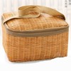 保温野餐篮加厚日式田园风仿藤编便当包零食水果收纳筐手提郊游篮 商品缩略图8