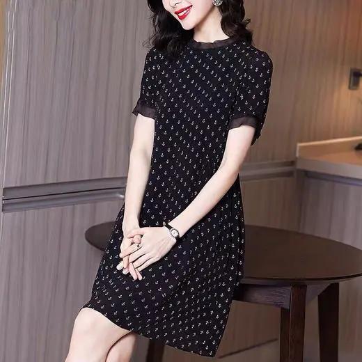 TZW-夏季新款时尚修身遮肚碎花连衣裙女 商品图1