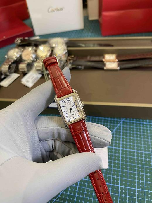 浪琴黛卓维纳小红表（可选黑色皮带），女士石英腕表，瑞士进口石英机芯，走时精准，完美复刻，乱真无压力～ 商品图3