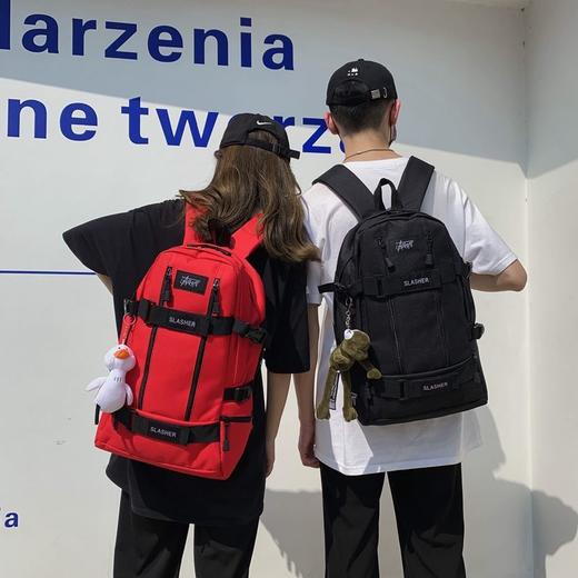 新款潮牌双肩包男女旅行包简约潮流滑板包时尚运动大容量登山包 商品图2