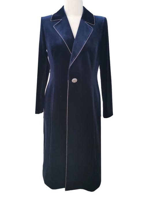 皮尔卡丹女装风衣高级复古时尚通勤气质风衣P1320G1990N0
 商品图0