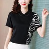 MZ104754夏季潮款短袖宽松设计感女士醋酸绸缎衬衫 商品缩略图3