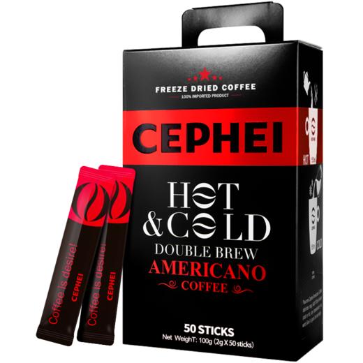 奢斐奢啡CEPHEI美式无添加蔗糖纯速溶黑咖啡粉原装进口 商品图3