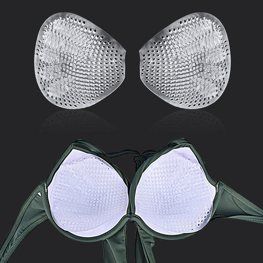 【防水透气】硅胶胸垫加厚胸小聚拢泳衣比基尼文胸运动内衣插片 商品图4