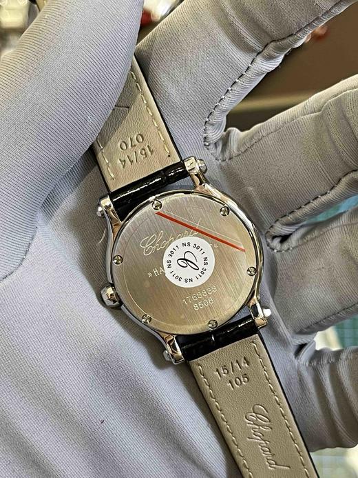 肖邦快乐钻石（黑色皮带银色表盘），女士石英腕表，瑞士进口石英机芯，走时精准，完美复刻，乱真无压力～ 商品图7