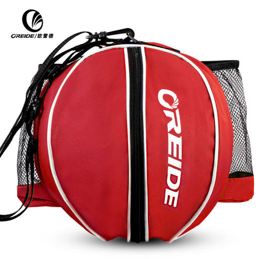 篮球包足排球袋圆形单双肩可放水杯训练收纳球网袋 商品图5