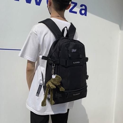 新款潮牌双肩包男女旅行包简约潮流滑板包时尚运动大容量登山包 商品图8