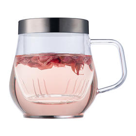 【专柜多样屋】-明雅玻璃茶隔杯睿哲500ml