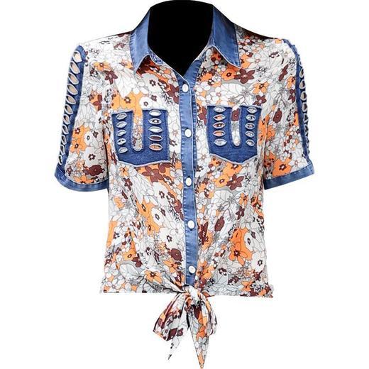 TZW-夏季新款韩版气质时尚修身小衫衬衣上衣 商品图4