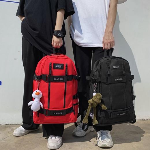 新款潮牌双肩包男女旅行包简约潮流滑板包时尚运动大容量登山包 商品图9