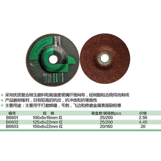 钹型砂轮磨片 商品图1